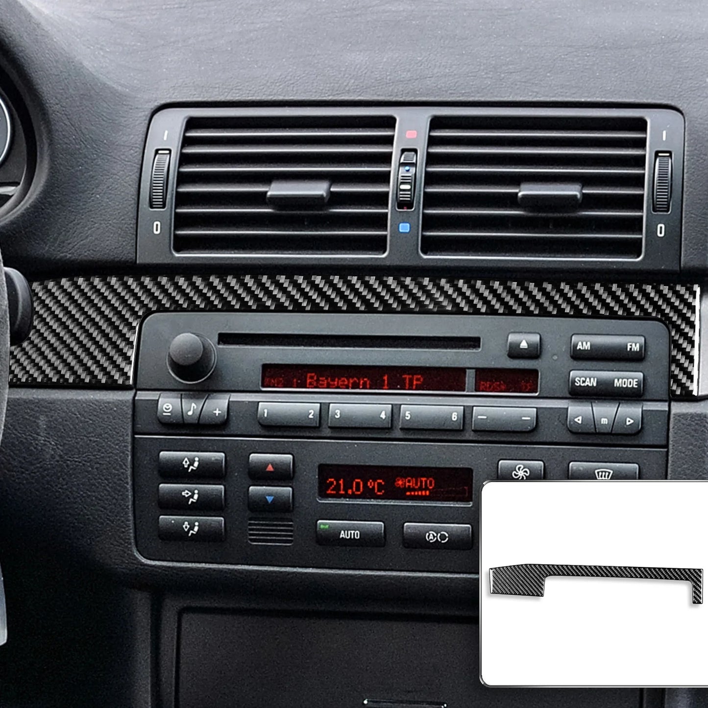 BMW Real Carbon Fiber Dashboard Trim Panel For E46 M3 1998-2006