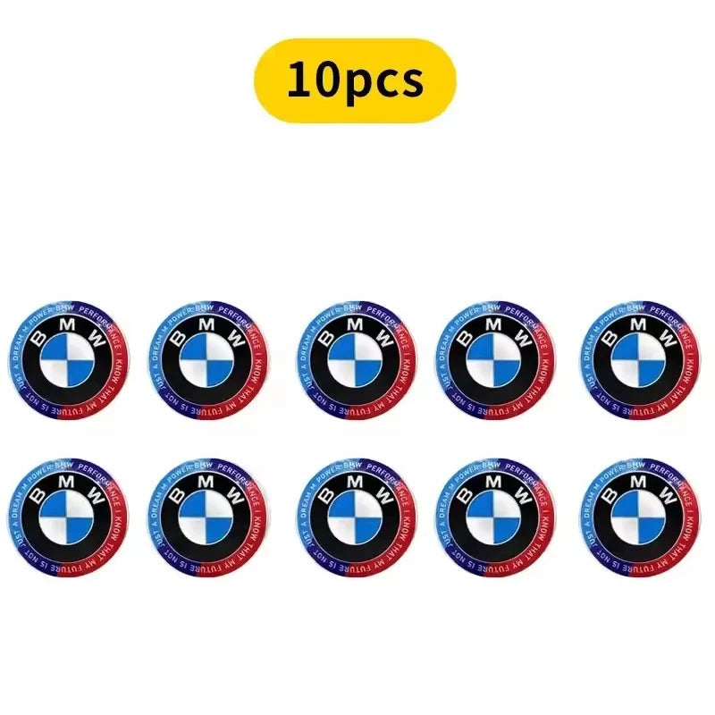 BMW Key Fob Emblem Sticker | 11mm & 14mm | M, Blue White, Kith & Anniversary | 2–20 Pack