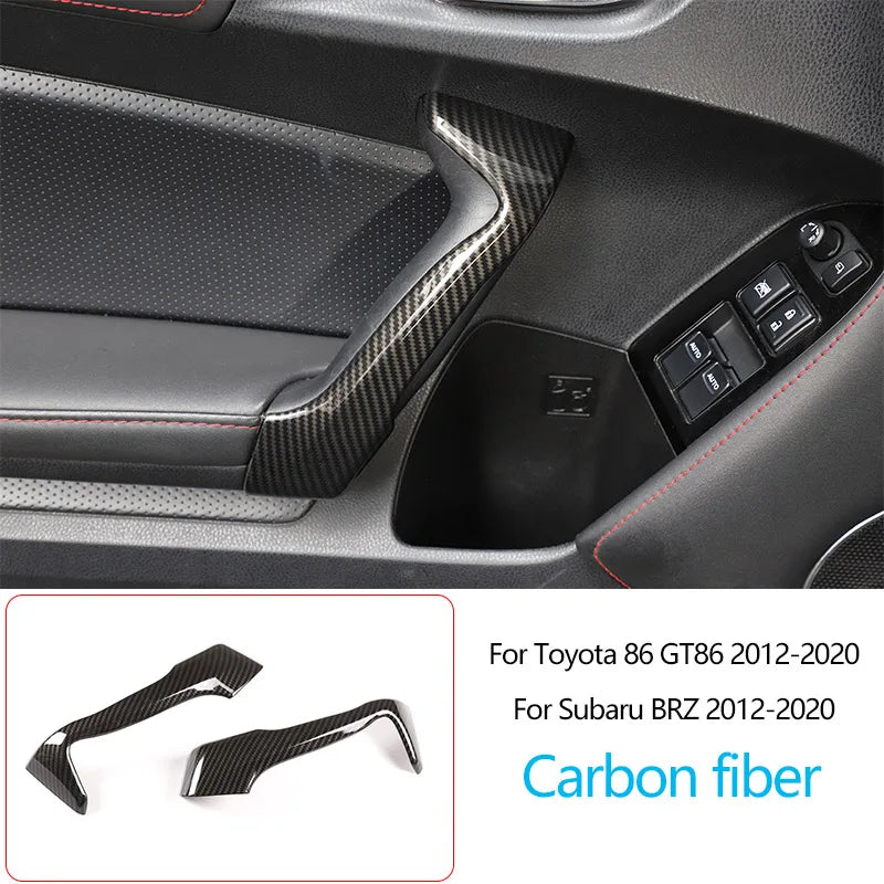Owntycar ABS Carbon Fiber Shift Armrest Panel for Subaru BRZ and Toyota 86