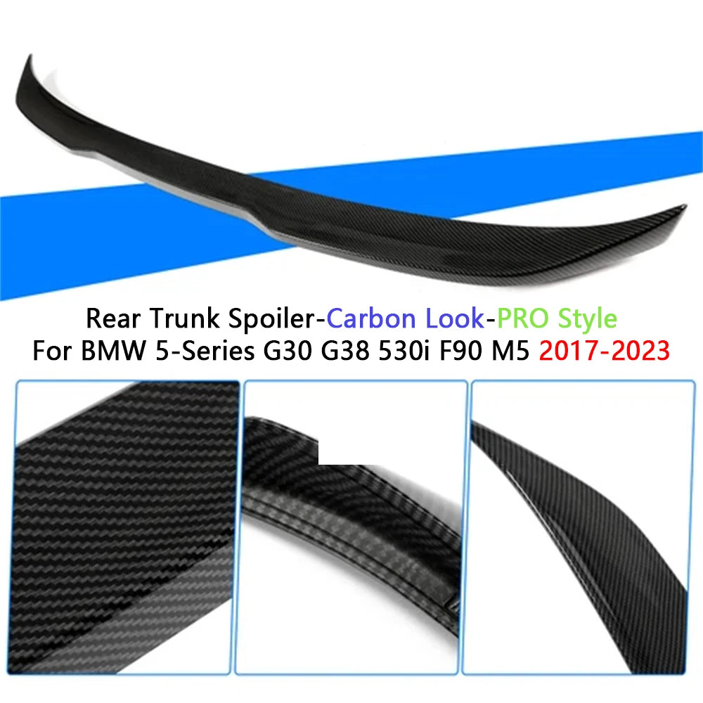 Bmw G30 And M5 Rear Trunk Spoiler – Glossy Black Abs Construction