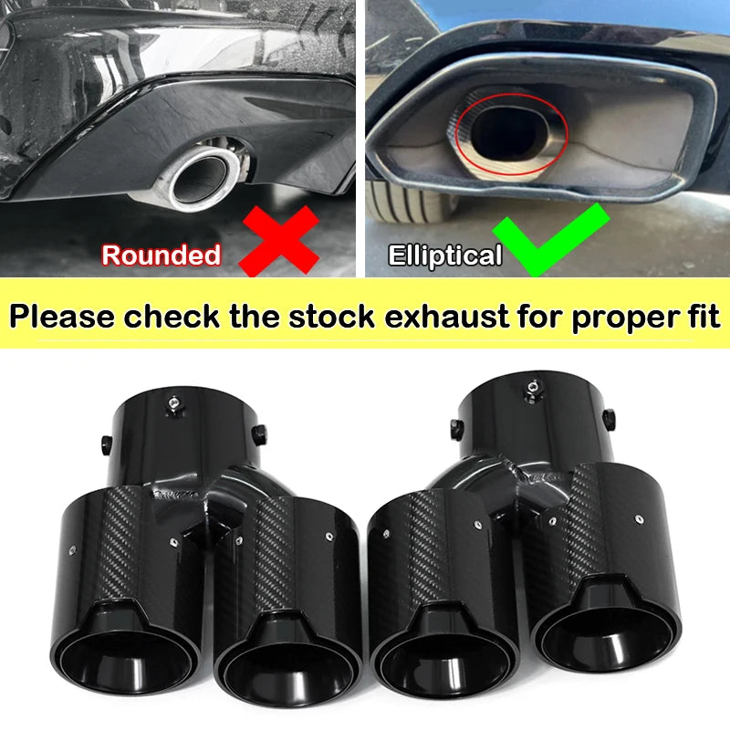 Bmw G20 G21 G22 G42 Quad Carbon Fibre Exhaust Tips – Direct Replacement
