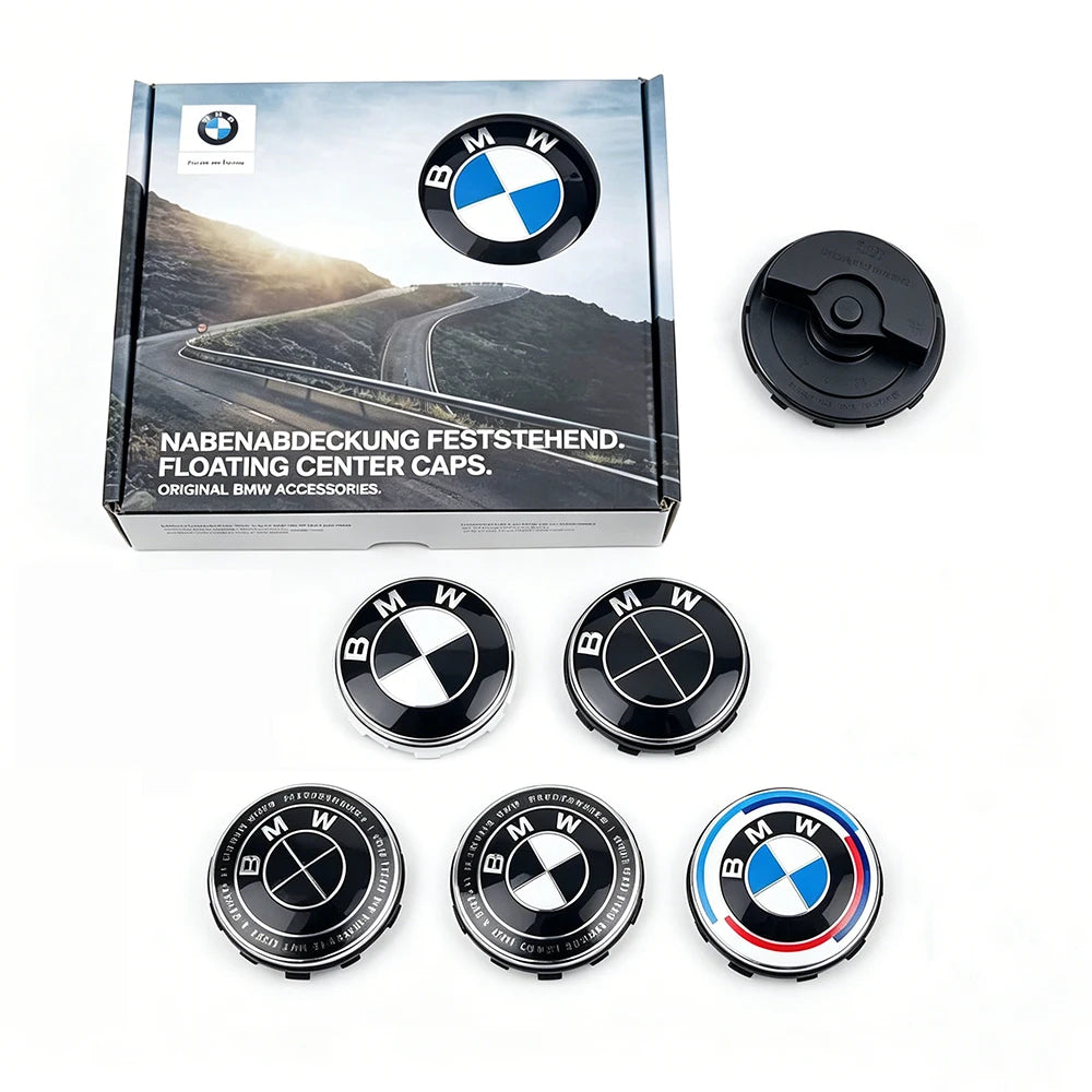 BMW Floating Wheel Centre Caps | 56mm & 68mm | 4-Piece Set | 8 Designs