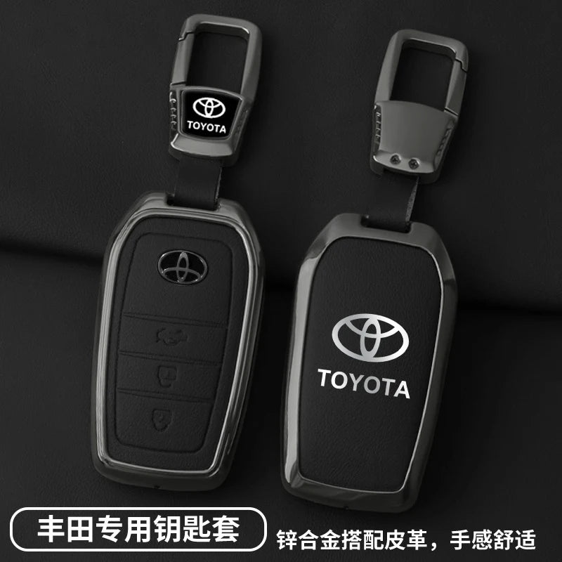 Toyota Zinc Alloy Leather Key For CHR Hilux Fortuner