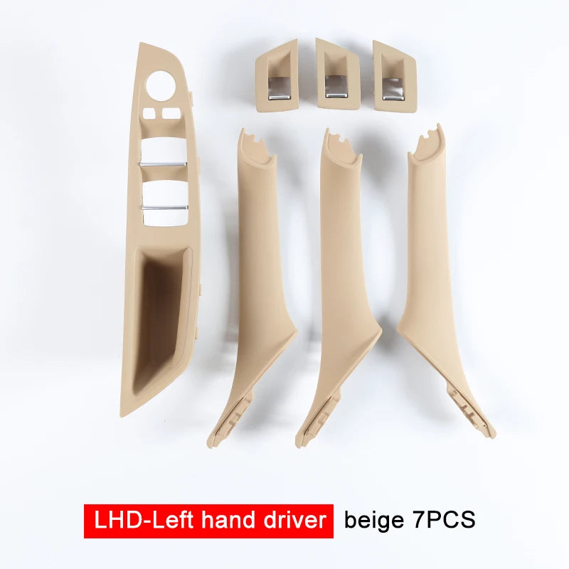 Inner Door Handle Panel Pull Trim Set – BMW 5 Series F10 F11 F18 2010–2017 | 7 Piece | LHD & RHD