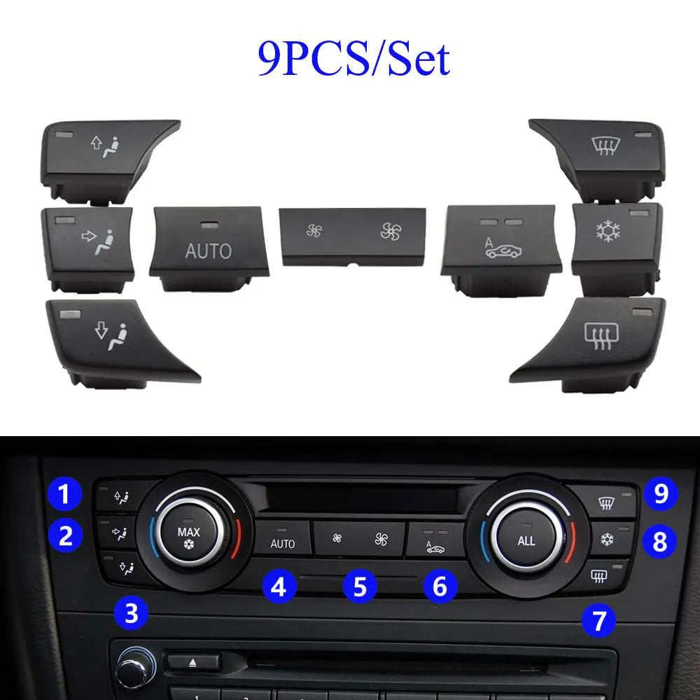 BMW E8x Series AC Vent Volume Rotary Knob Cover - Direct Fit Replacement