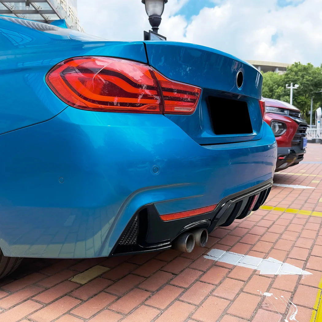 BMW 4 Series F32 F33 F36 Rear Bumper Lip Diffuser - M Sport