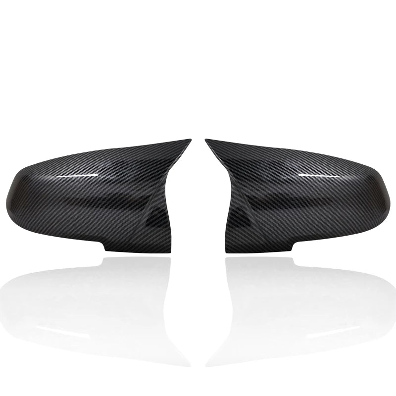 Wing Mirror Cover Caps – BMW 1 2 3 4 Series X1 M2 i3 F20 F22 F30 F32 | Glossy Black, Carbon Grain & Forged Carbon