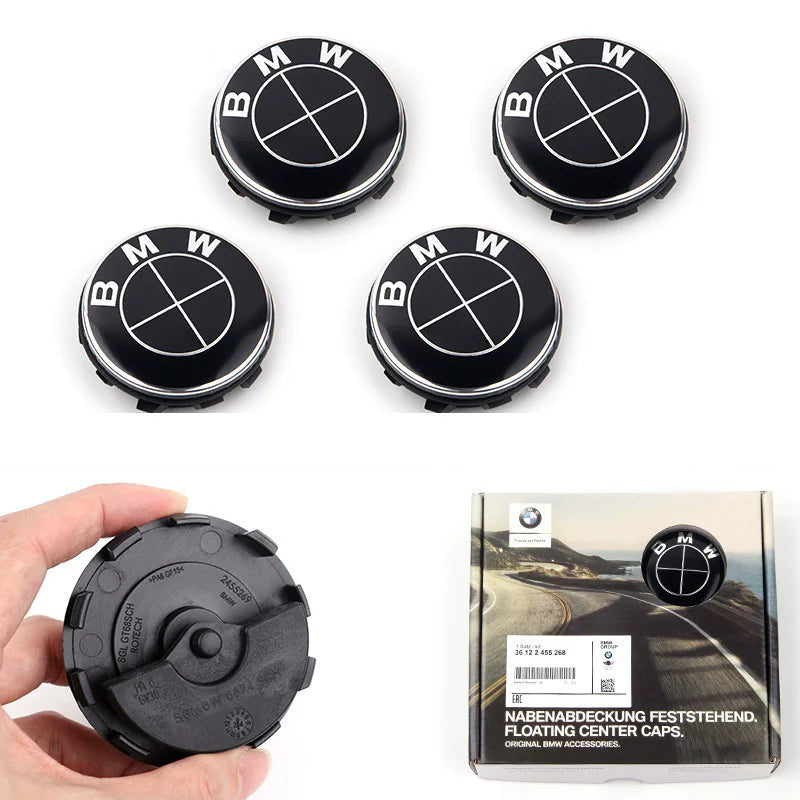 BMW Floating Wheel Centre Caps | 56mm & 68mm | 4-Piece Set | 8 Designs