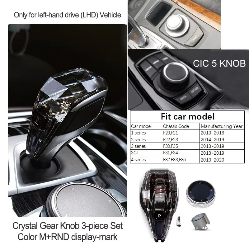 Luxury Crystal Gear Shift Knob – Premium Abs Construction