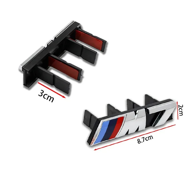 BMW E36 E46 E90 F10 Front Grille Emblem Sticker – 3D ABS Glossy M Badge