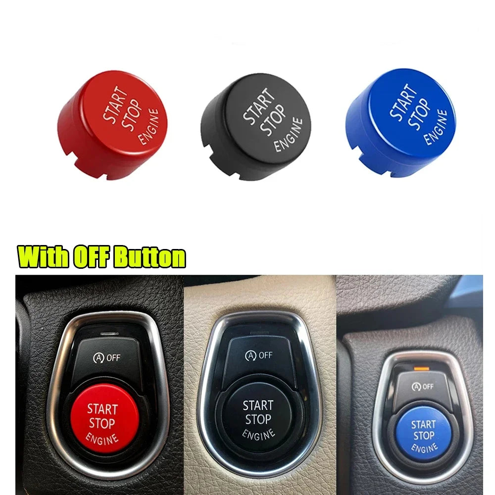 BMW F-Chassis Auto Start/Stop Engine Button Cover | Red, Black & Blue