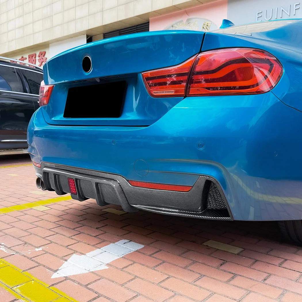BMW 4 Series F32 F33 F36 Rear Bumper Lip Diffuser - M Sport