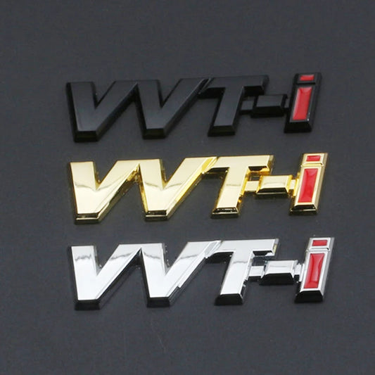 Toyota 3D Metal Black VVTi Emblem for Multiple Toyota Models