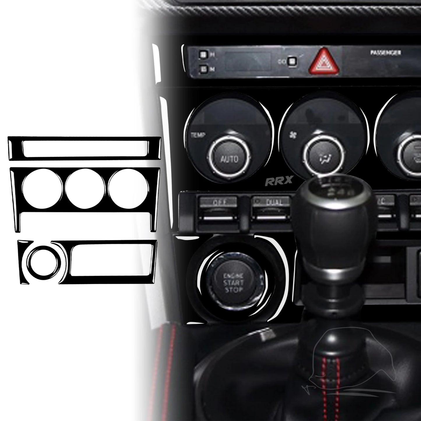 DDJCARBON Interior Carbon Fiber Panel Frame For BRZ ZC6 And 86 ZN6 2017-2019