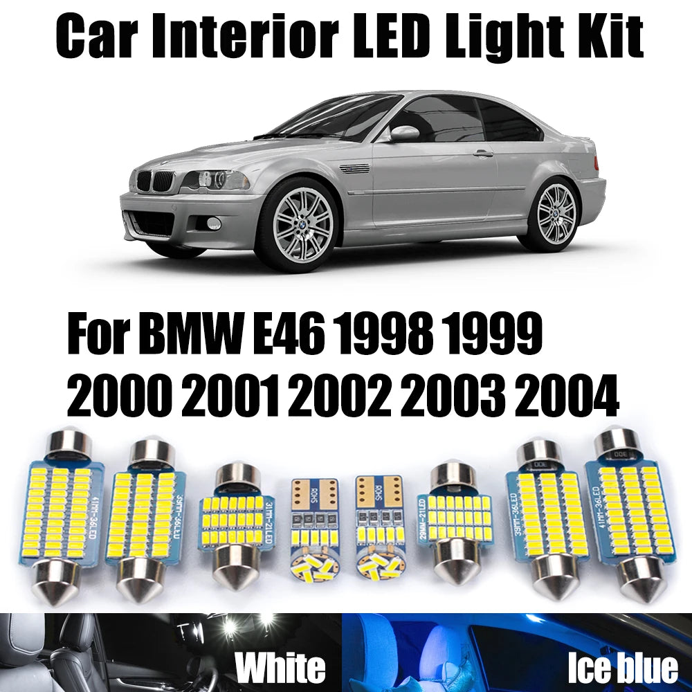 BMW E46 1998-2004 T10 LED Interior Light Kit – Canbus Error Free