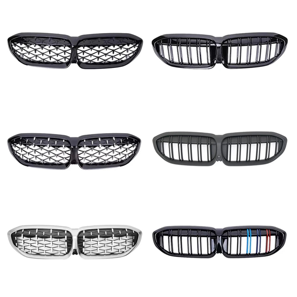 Diamond-Style Front Kidney Grille – BMW 3 Series G20 G21 2019–2023 | 9 Finishes | Single & Double Bar