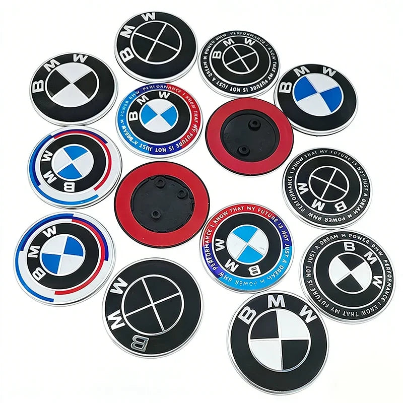 BMW Bonnet Emblem – 82mm Diameter With 2-Or-3-Hole Fixing