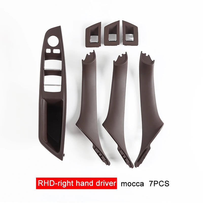 Inner Door Handle Panel Pull Trim Set – BMW 5 Series F10 F11 F18 2010–2017 | 7 Piece | LHD & RHD