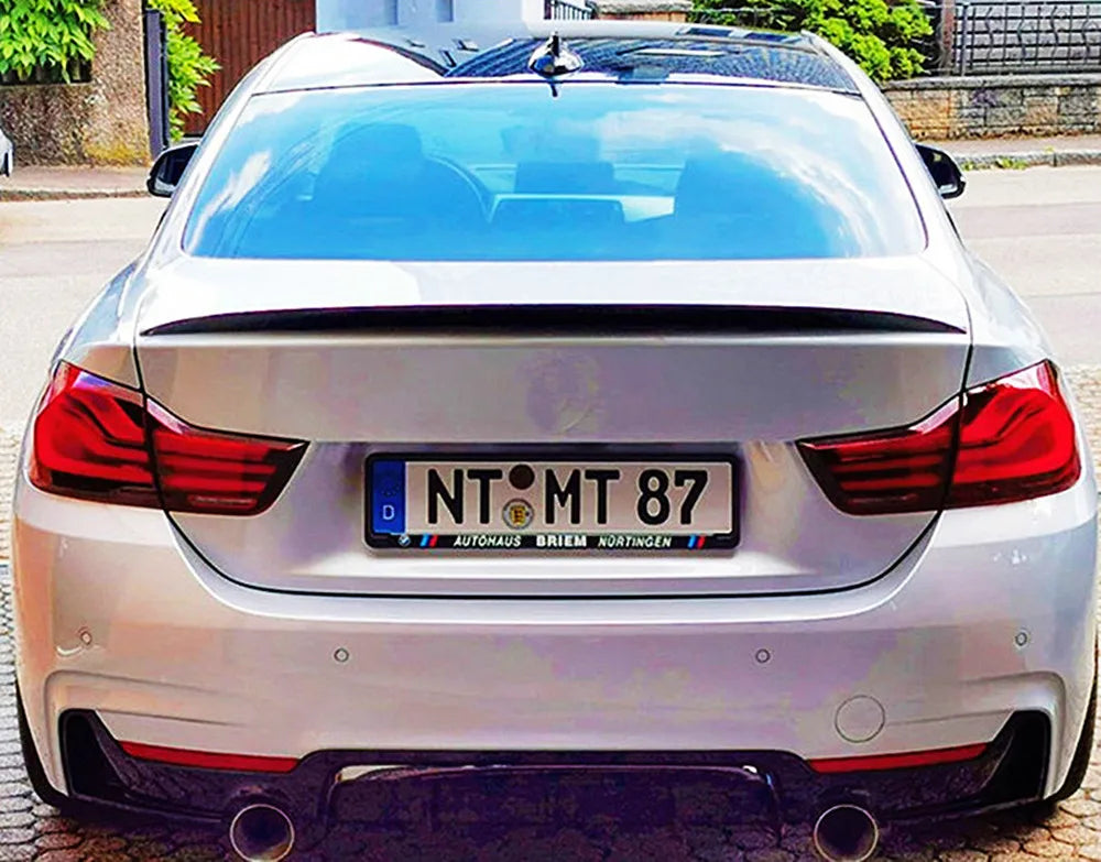 BMW 4 Series F32 F33 F36 Rear Boot Spoiler - Sturdy Plastic Trim
