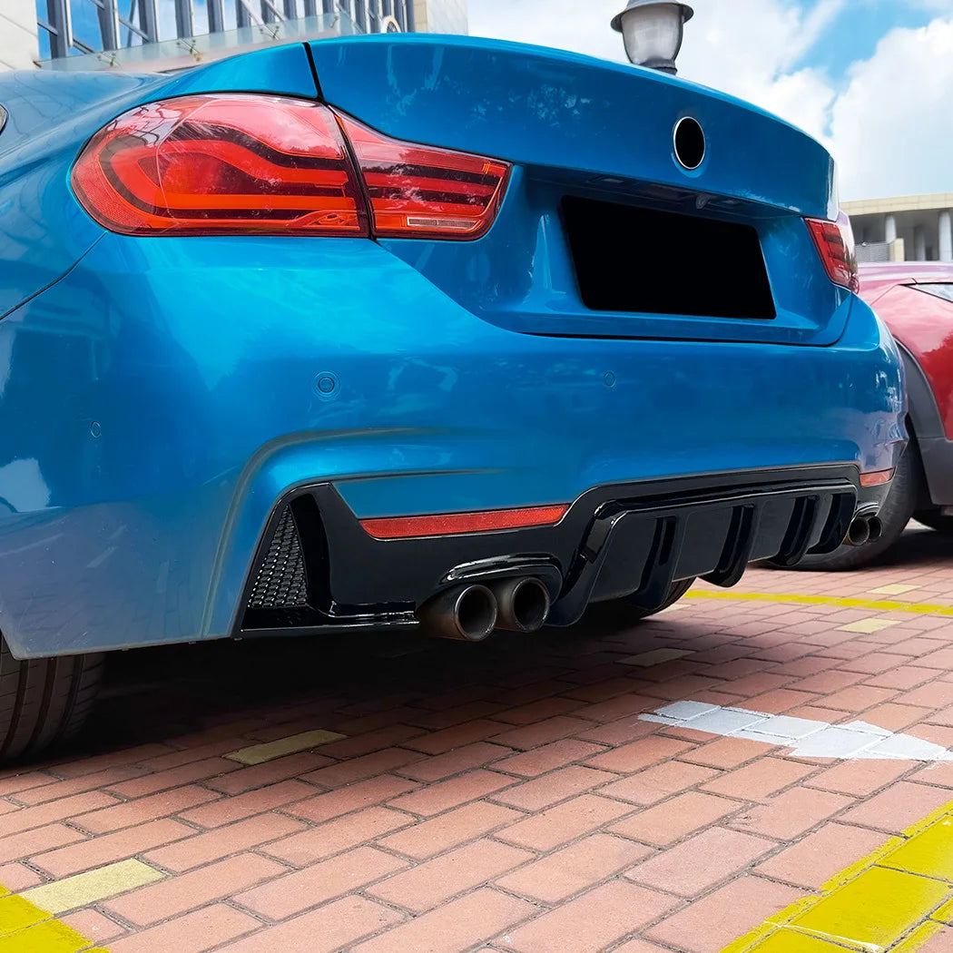 BMW 4 Series F32 F33 F36 Rear Bumper Lip Diffuser - M Sport