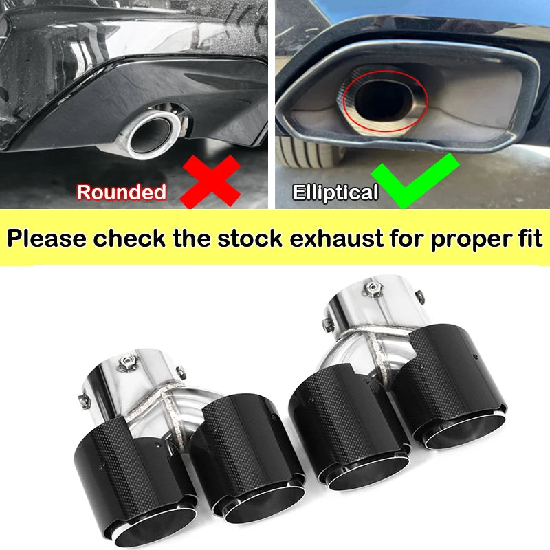 Bmw G20 G21 G22 G42 Quad Carbon Fibre Exhaust Tips – Direct Replacement