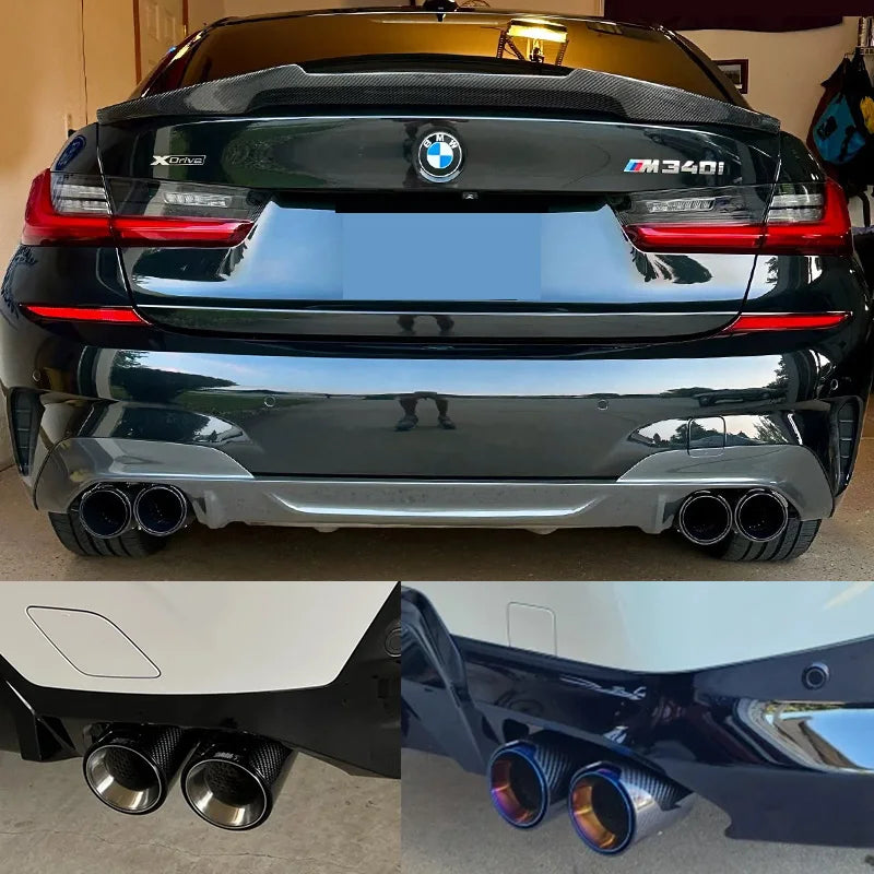 Bmw G20 G21 G22 G42 Quad Carbon Fibre Exhaust Tips – Direct Replacement