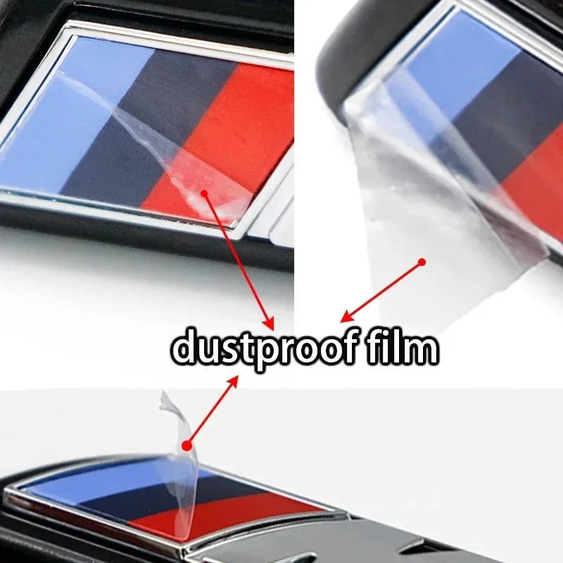 BMW E36 E46 E90 F10 Front Grille Emblem Sticker – 3D ABS Glossy M Badge