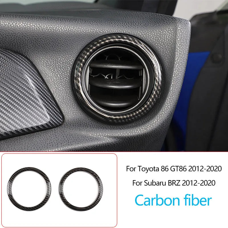 Owntycar ABS Carbon Fiber Shift Armrest Panel for Subaru BRZ and Toyota 86
