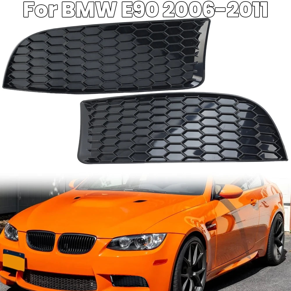 BMW M3 Style Front Bumper Lower Fog Light Grilles For E90 E91 E92 E93