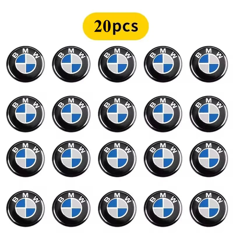 BMW Key Fob Emblem Sticker | 11mm & 14mm | M, Blue White, Kith & Anniversary | 2–20 Pack