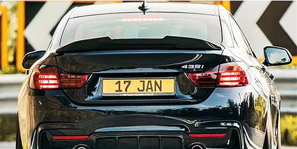 BMW 4 Series F32 F33 F36 Rear Boot Spoiler - Sturdy Plastic Trim