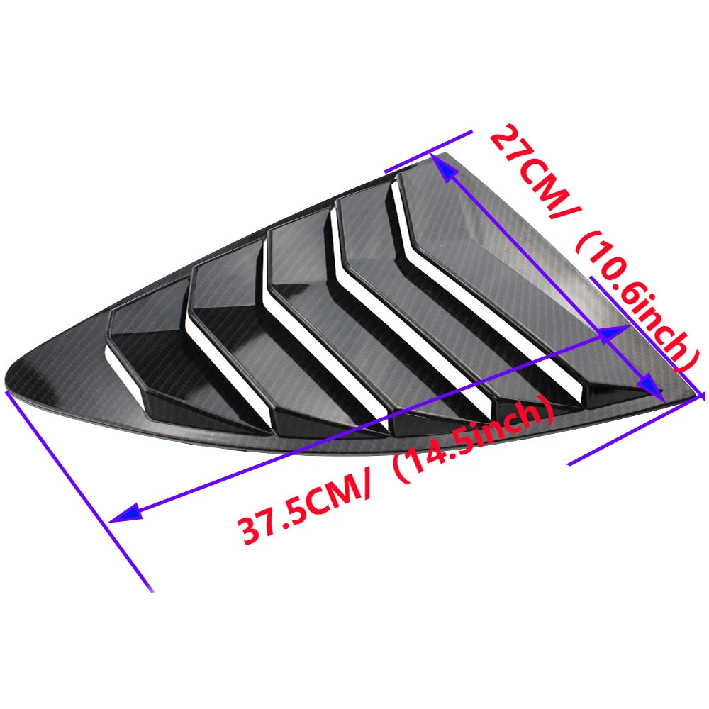 Toyota Rear Quarter Window Louvres for Scion FRS, Subaru BRZ, Toyota 86