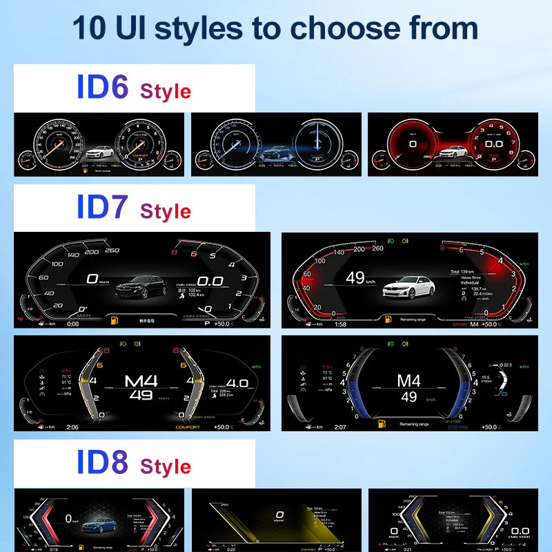 Digital LCD Instrument Cluster – BMW 3 Series M3 E46 | Standard & CarPlay