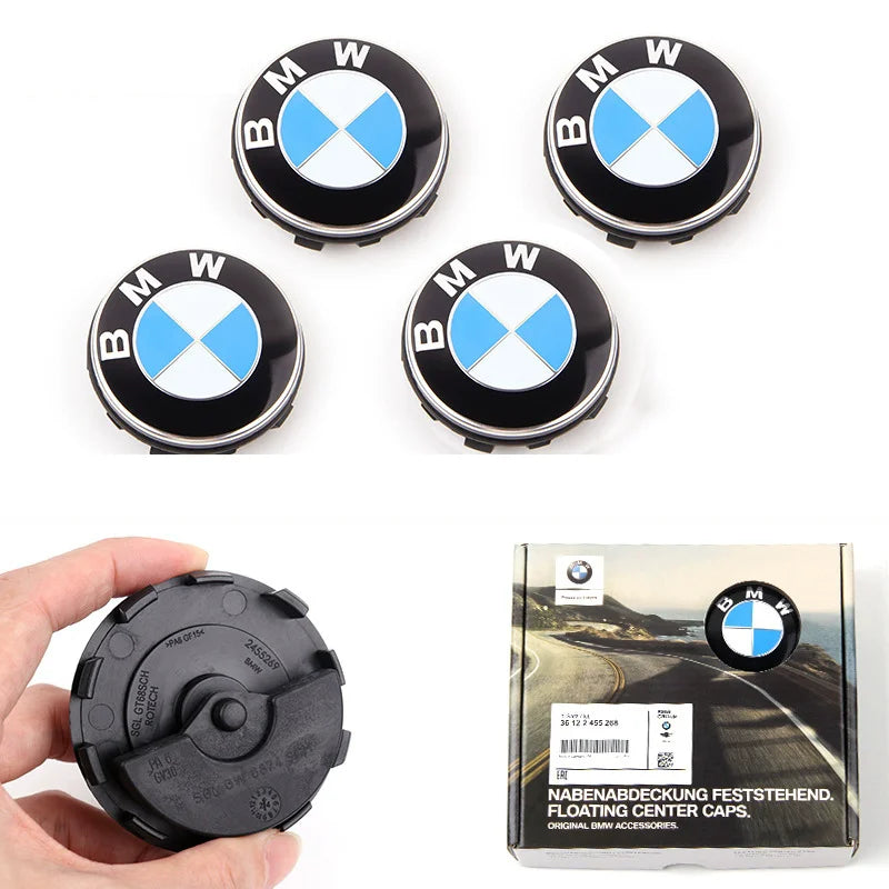 BMW Floating Wheel Centre Caps | 56mm & 68mm | 4-Piece Set | 8 Designs