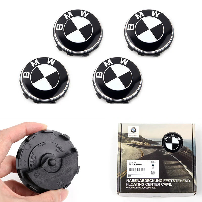 BMW Floating Wheel Centre Caps | 56mm & 68mm | 4-Piece Set | 8 Designs