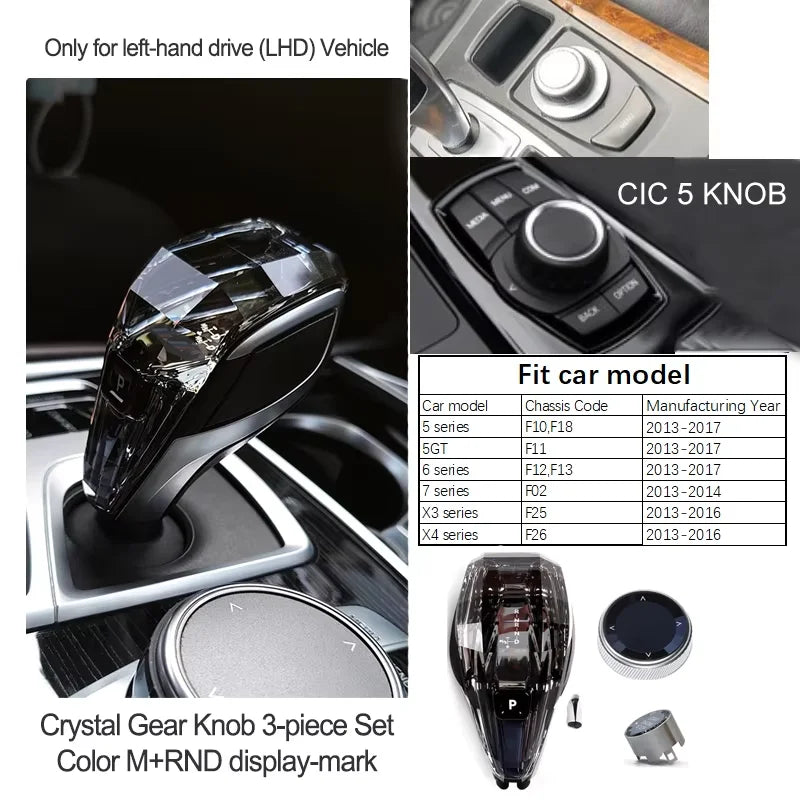 Luxury Crystal Gear Shift Knob – Premium Abs Construction