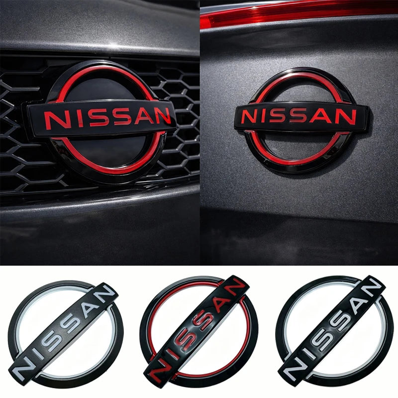 Nissan Front & Rear Logo Emblem Badge Sticker | Multiple Sizes & Colours