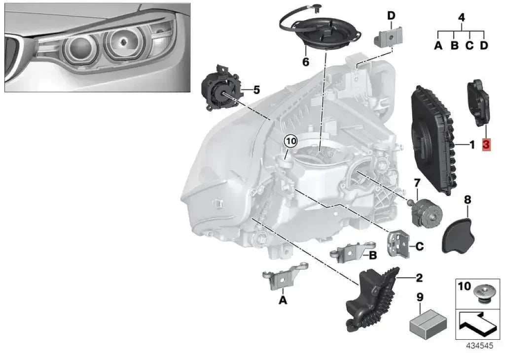 Yellow LED Angel Eyes DRL Upgrade – BMW 3 Series F30 F31 F35 LCI 2015–2019 | Plug & Play